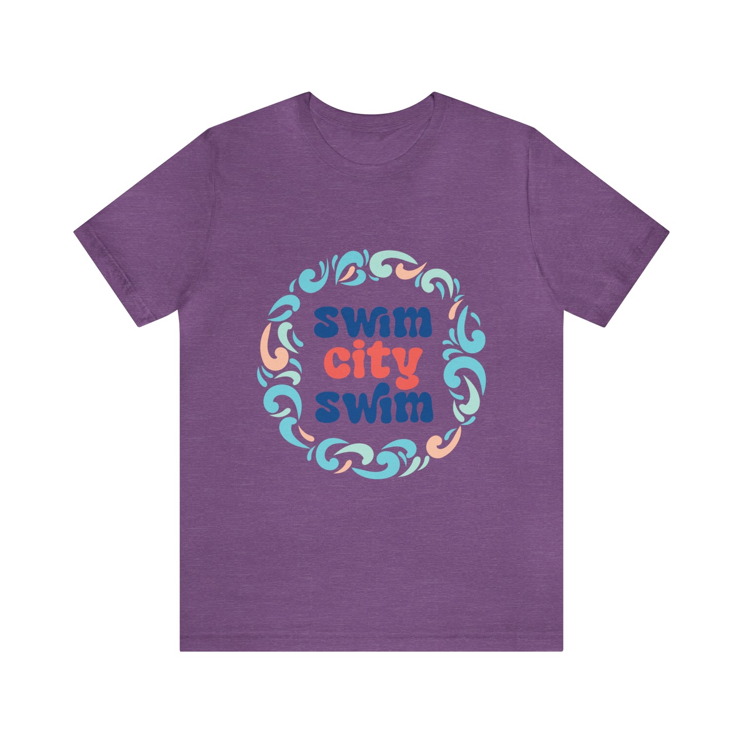 SwimCity Unisex Jersey Short Sleeve Logo Tee with Swimmers for Life