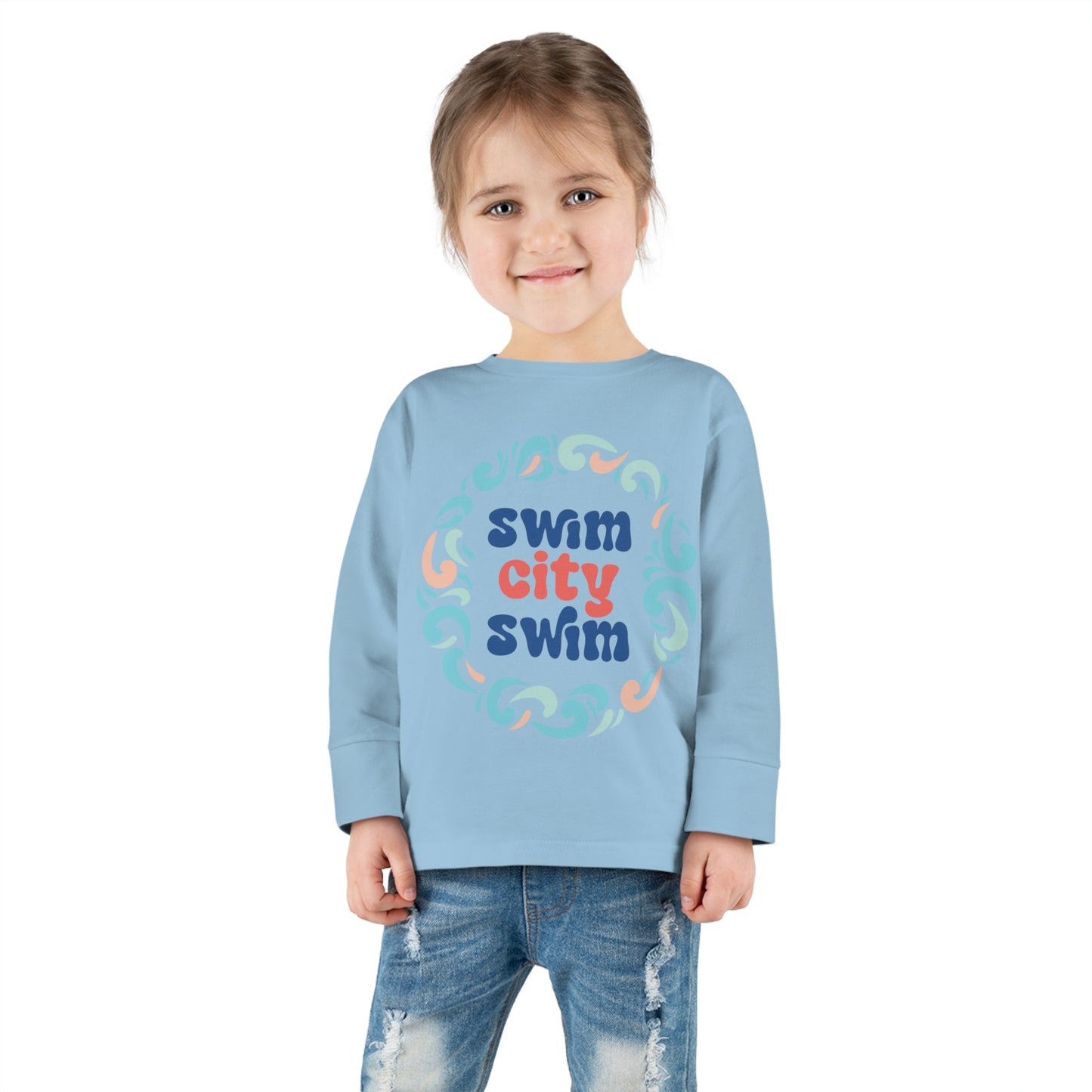 SwimCity Logo Toddler Long Sleeve Tee