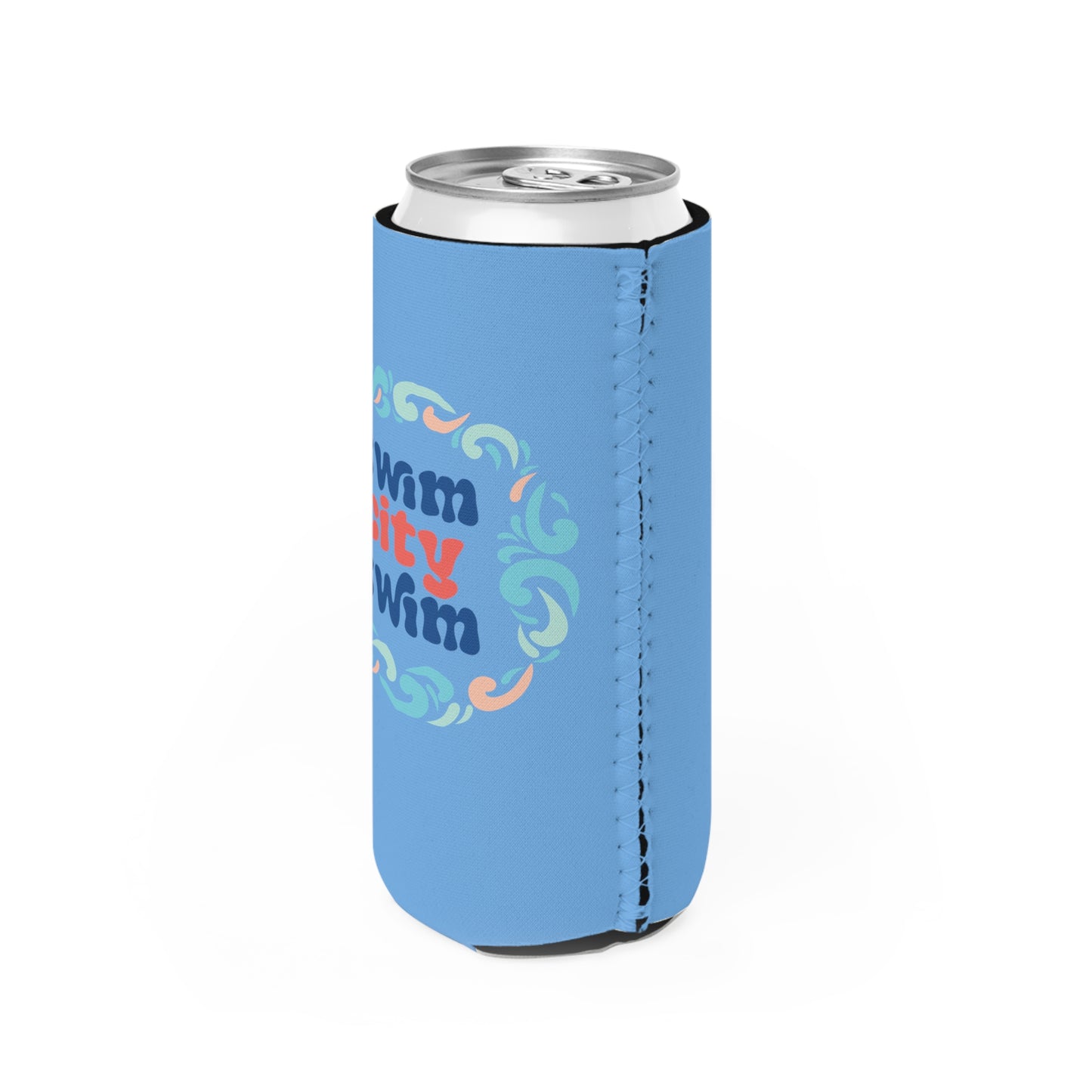 SwimCity Swim Logo Slim Can Cooler