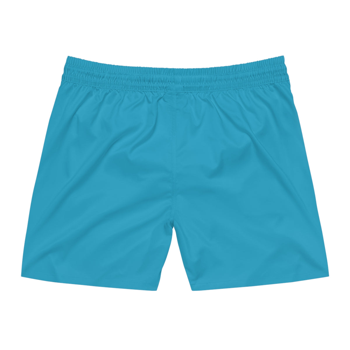 Turquoise Swim Shorts — "Swim, Sun, Surf" Surf Badge