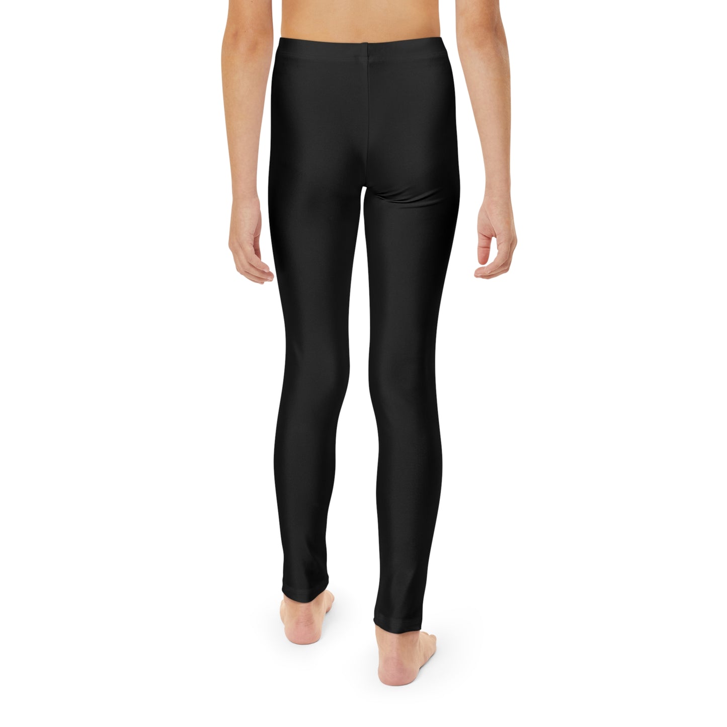 Youth Full-Length SwimCity Logo Black Leggings