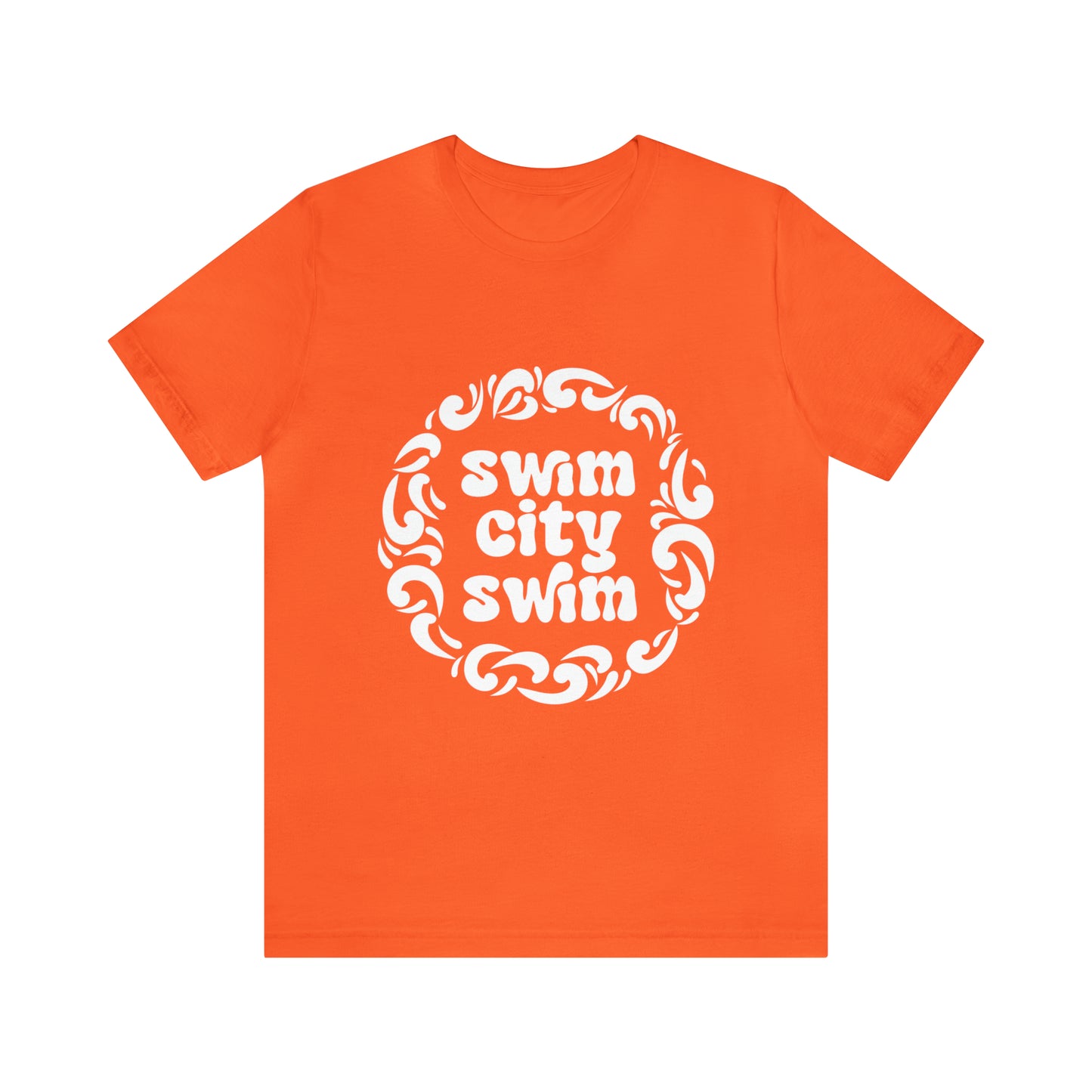 SwimCity Unisex Jersey Short Sleeve Logo Tee with Swimmers for Life