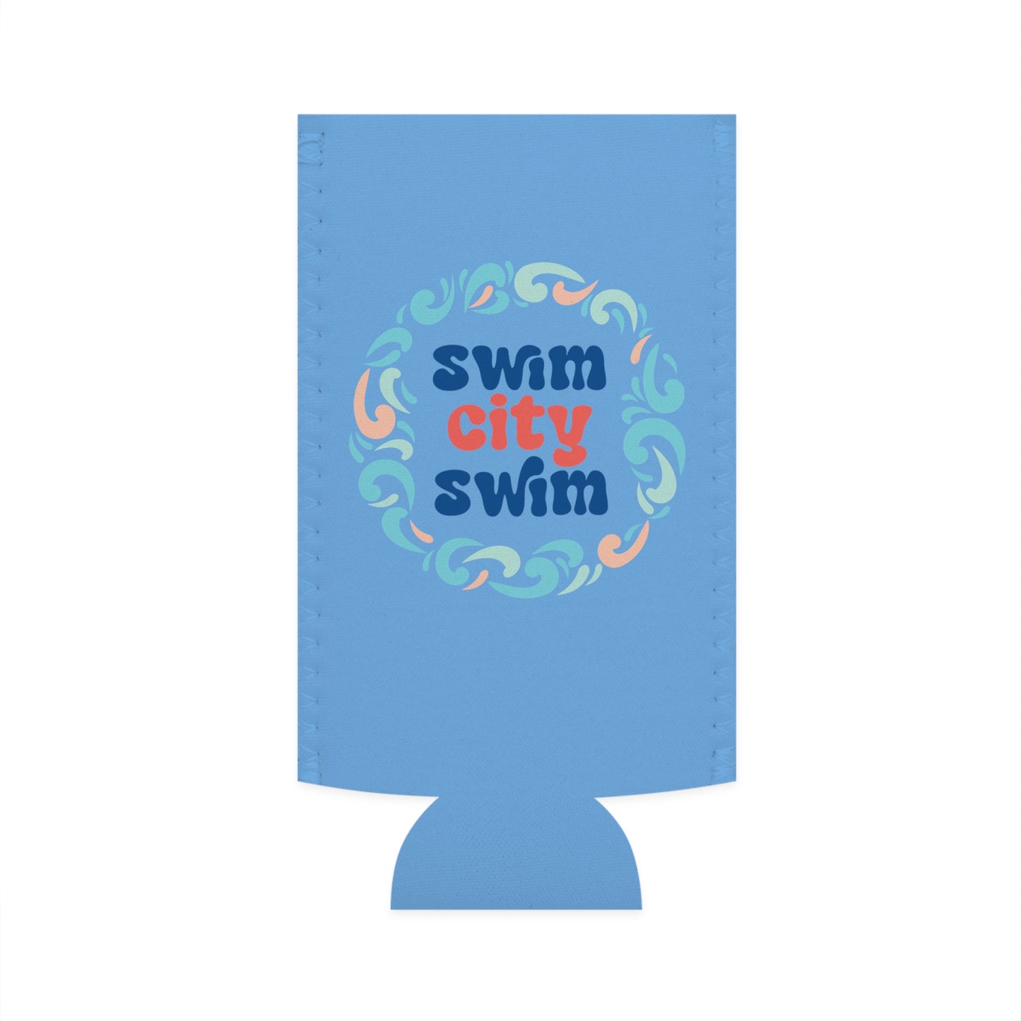 SwimCity Swim Logo Slim Can Cooler