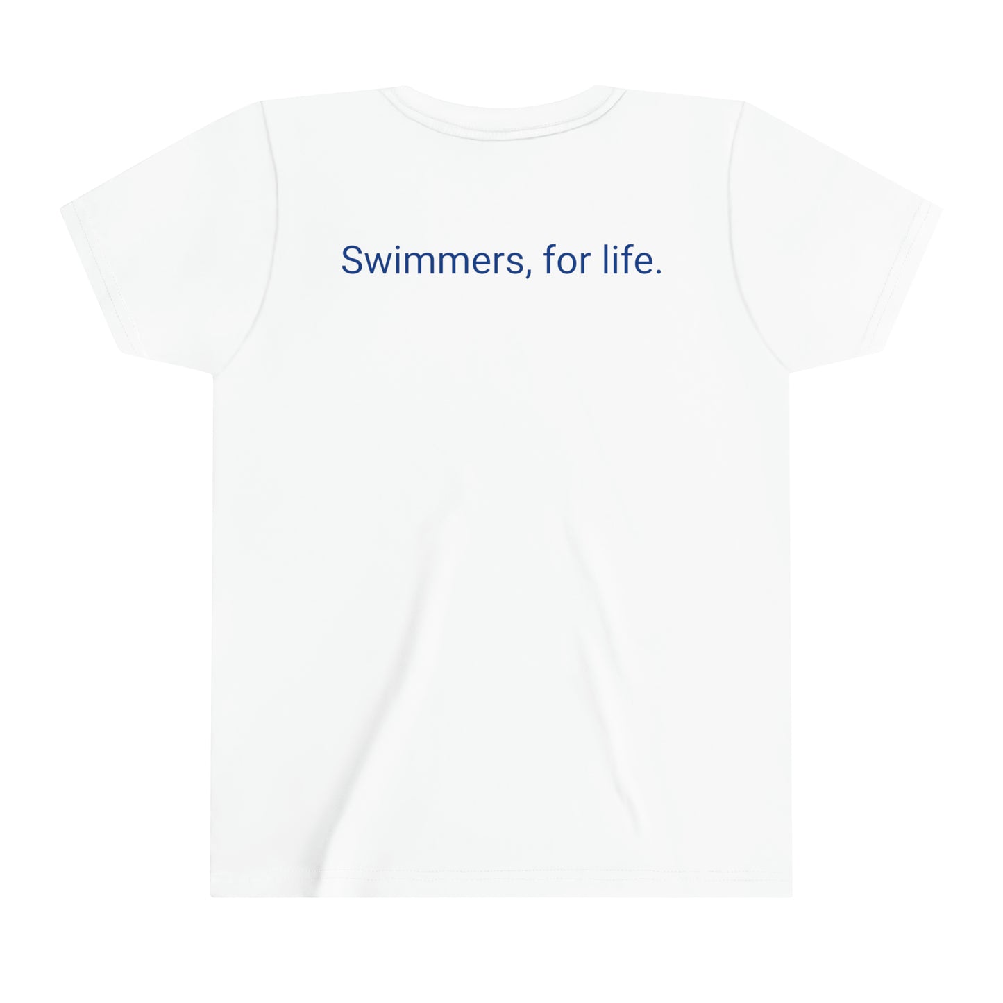 Youth Short Sleeve SwimCity Logo Tee with Swimmers, for Life