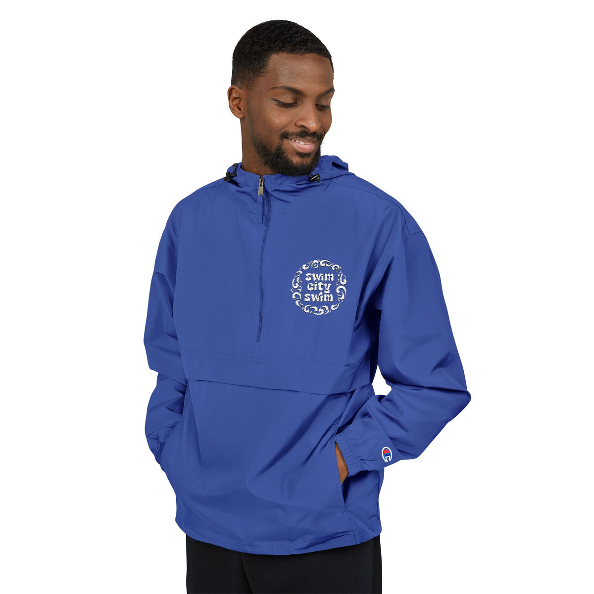Lightweight Packable Anorak Jacket with Floral Design