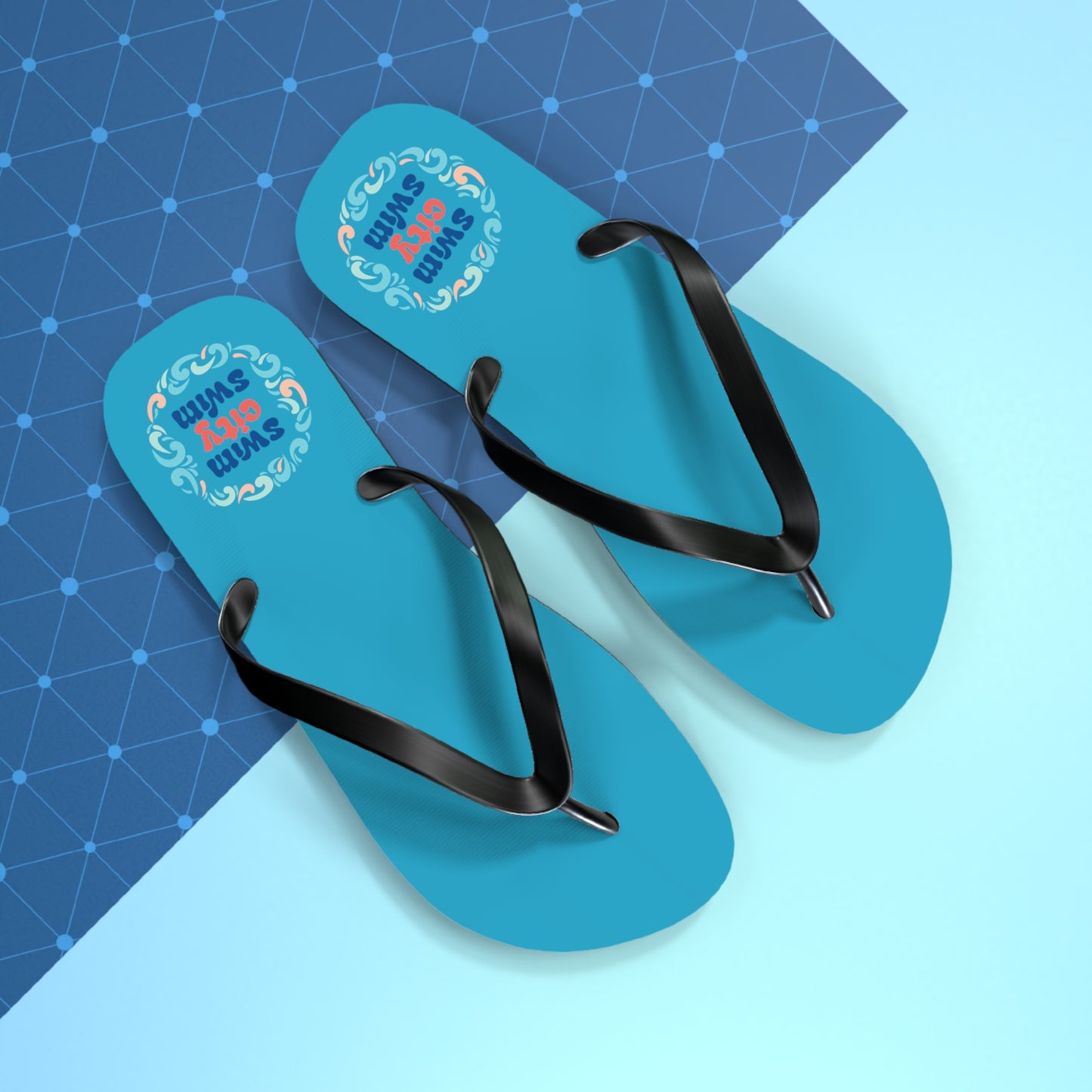 SwimCity Flip Flops - Turquoise