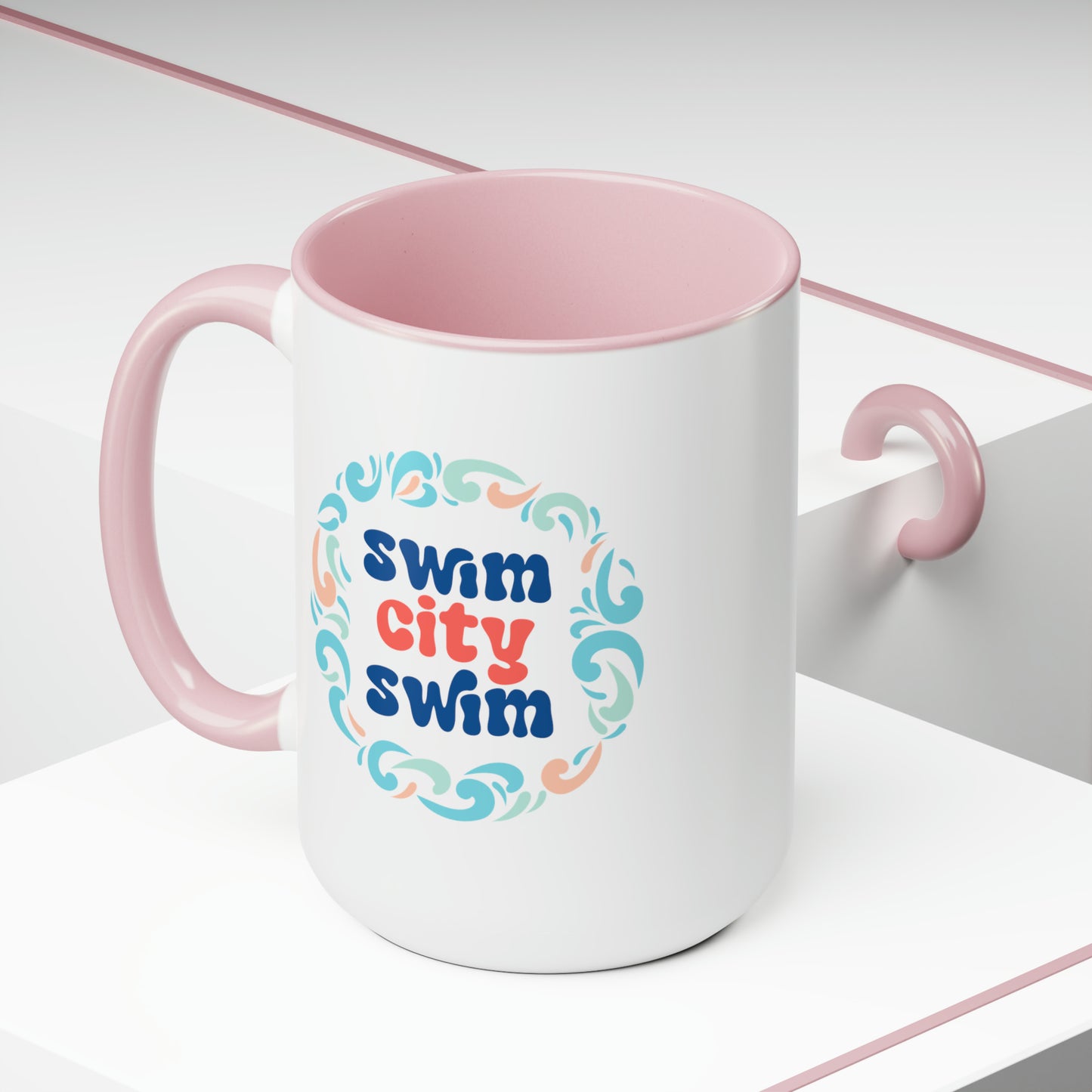 SwimCity Ceramic Mug, 15oz