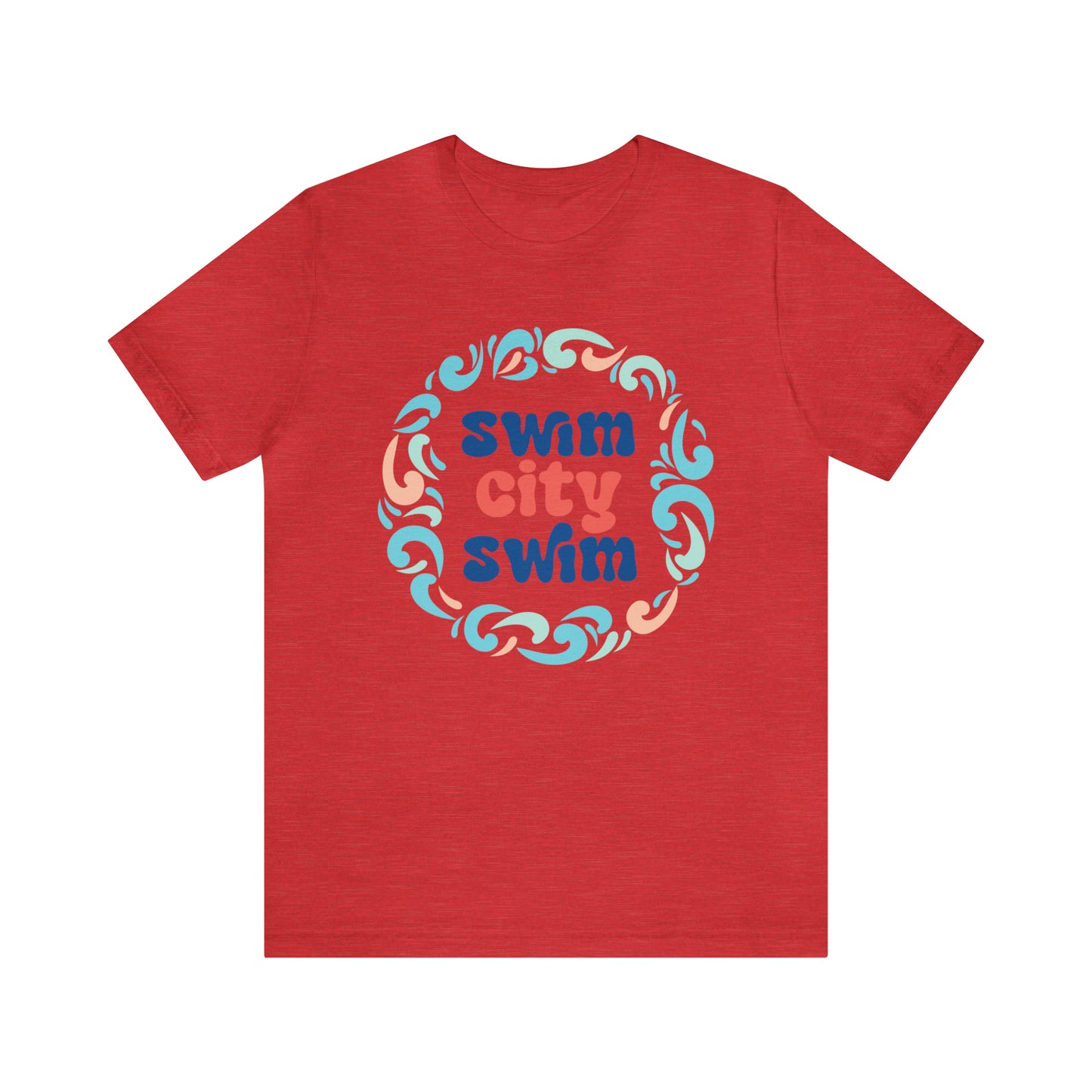 SwimCity Let's Swim Together Adult Jersey Short Sleeve Logo Tee