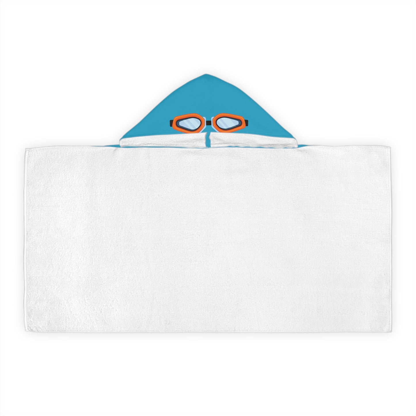 * Youth SwimCity Goggles Hooded Towel - Teal *