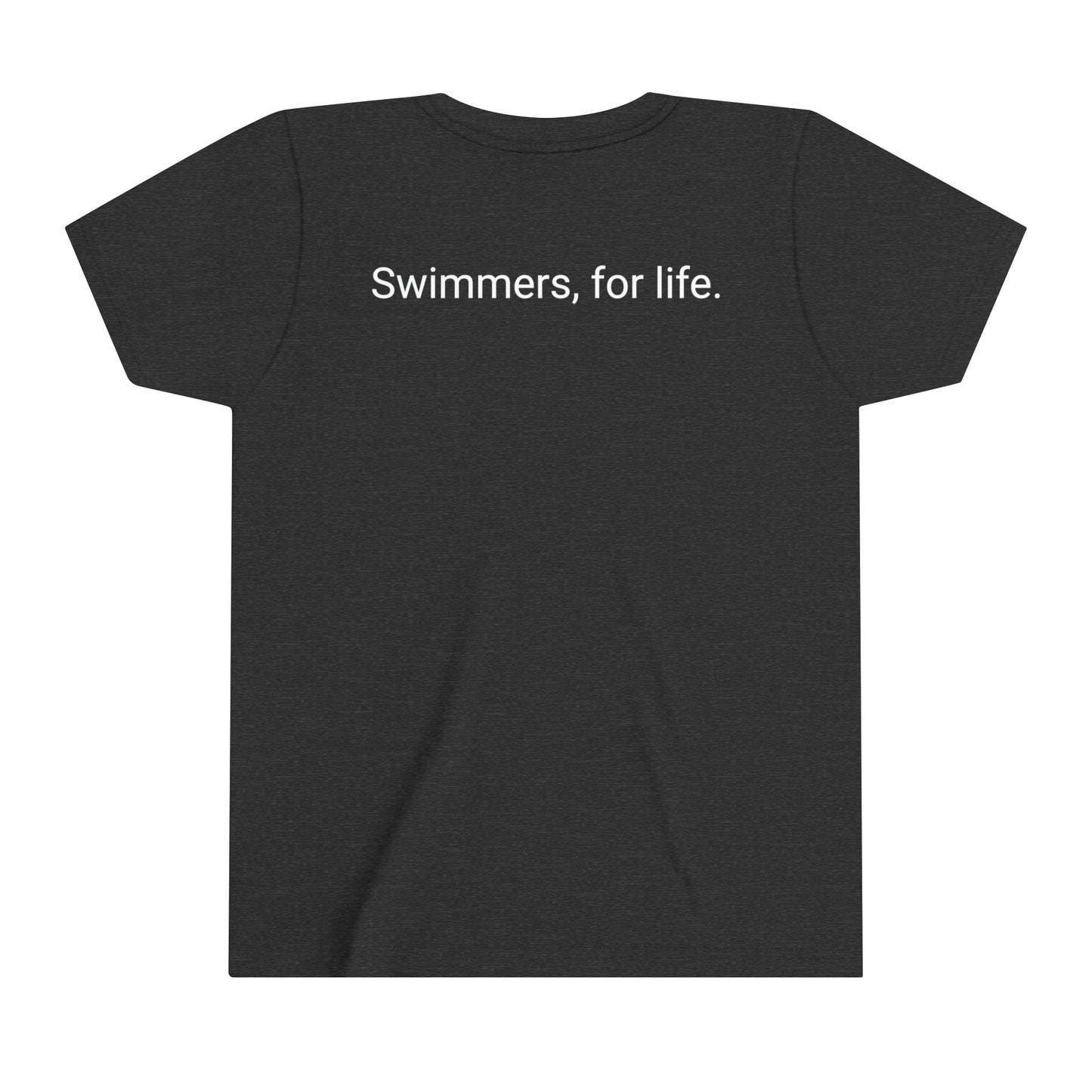 Youth Short Sleeve SwimCity Logo Tee with Swimmers, for Life