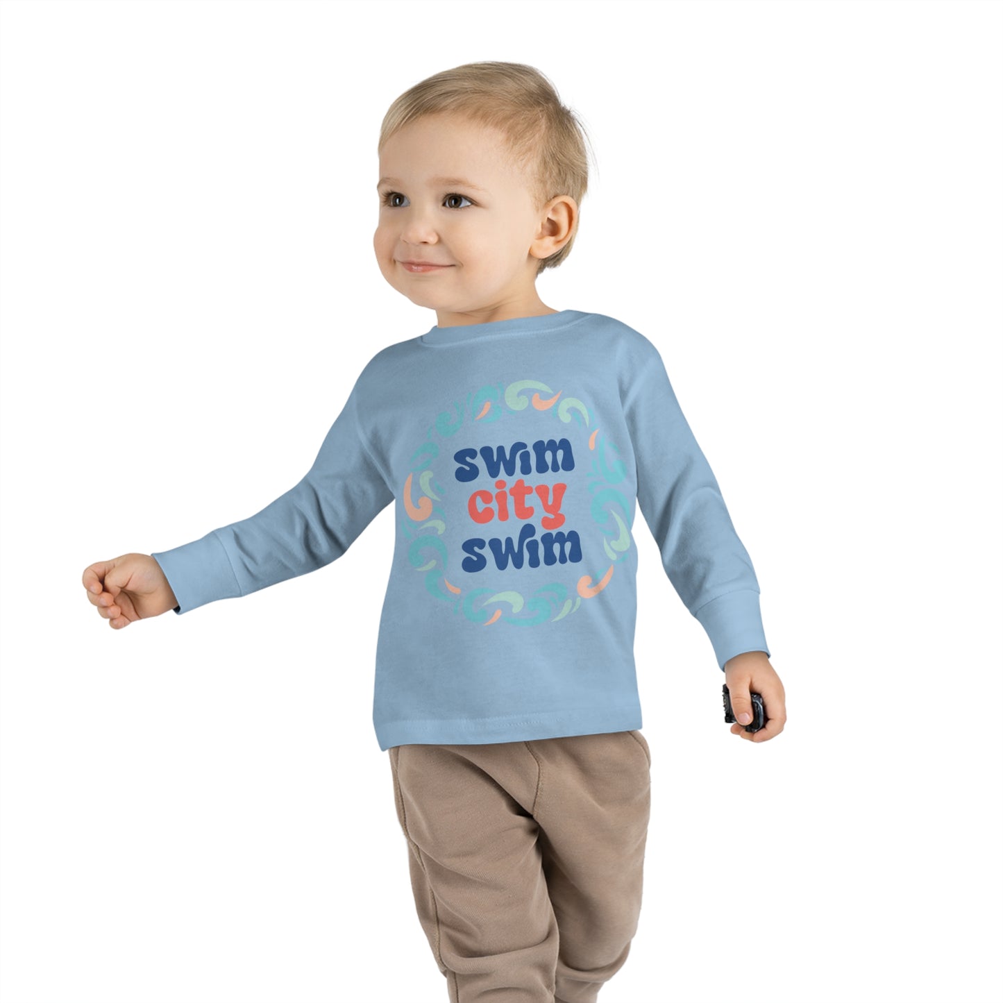 SwimCity Logo Toddler Long Sleeve Tee