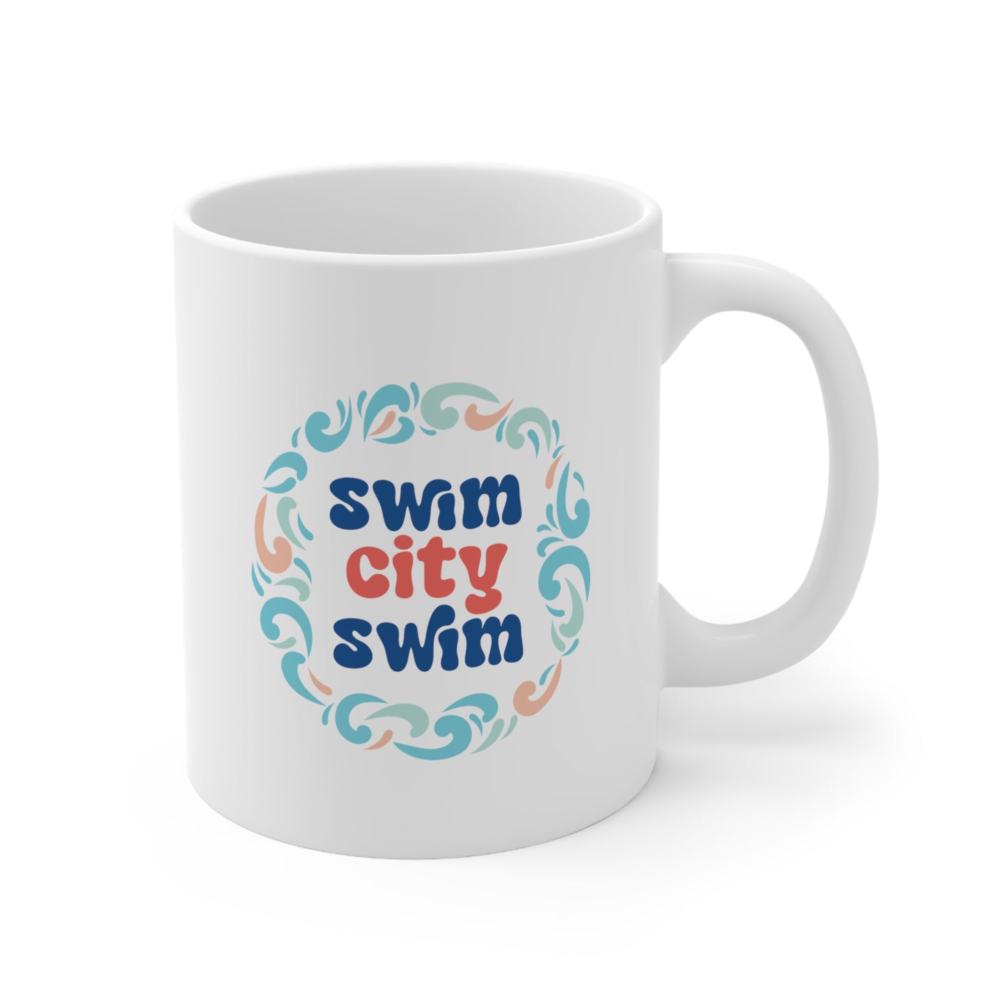 * SwimCity Ceramic Mug, 11oz *