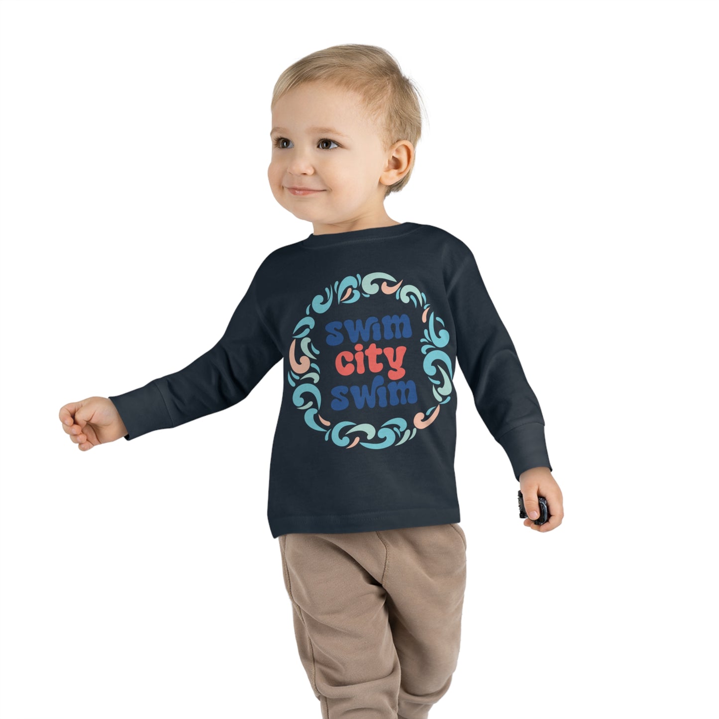 SwimCity Logo Toddler Long Sleeve Tee