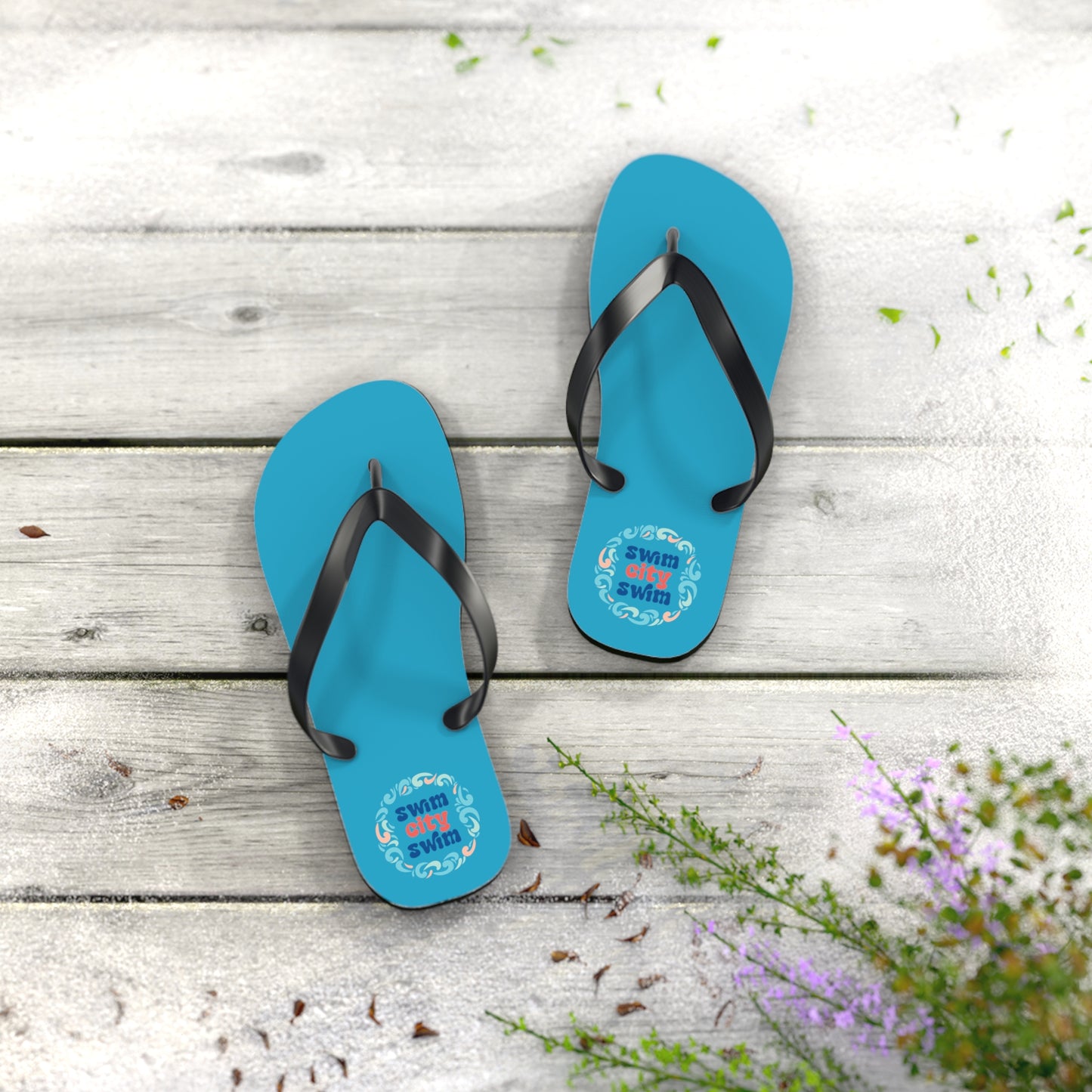 SwimCity Flip Flops - Turquoise