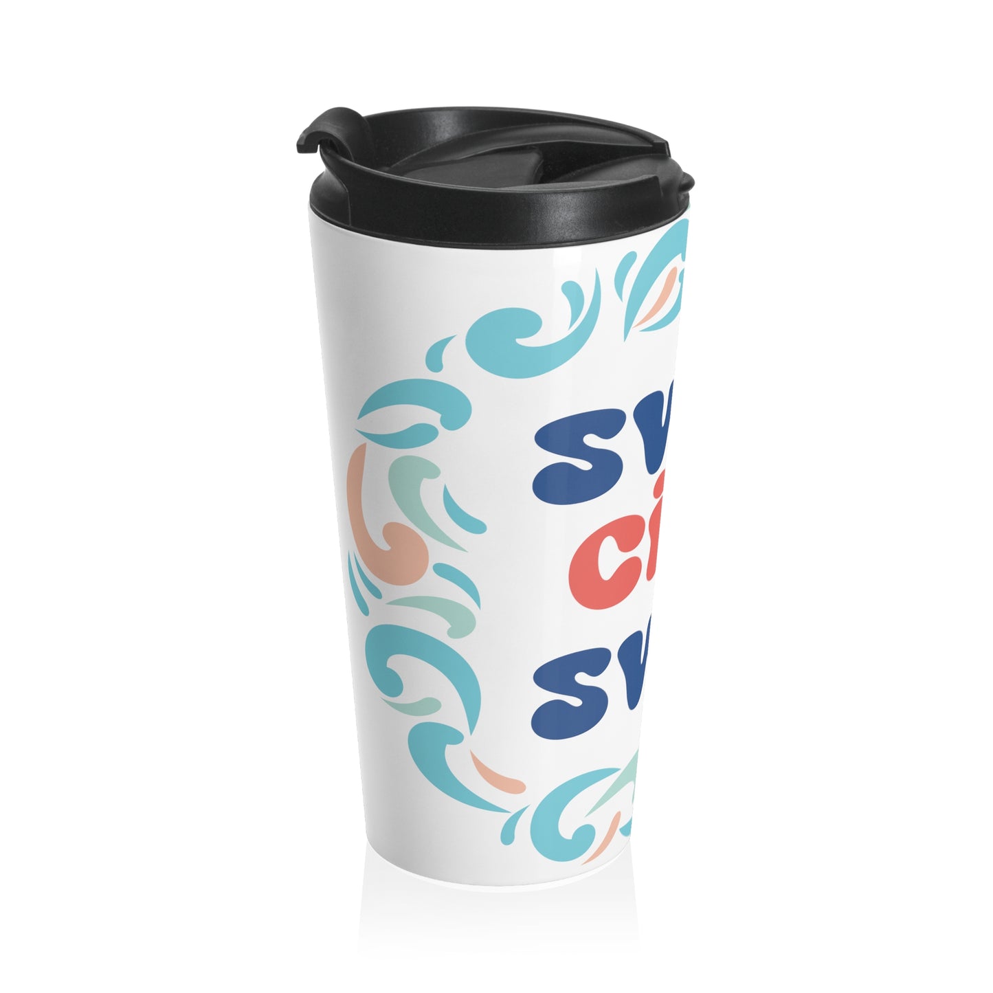 SwimCity Stainless Steel Travel Mug, 15oz