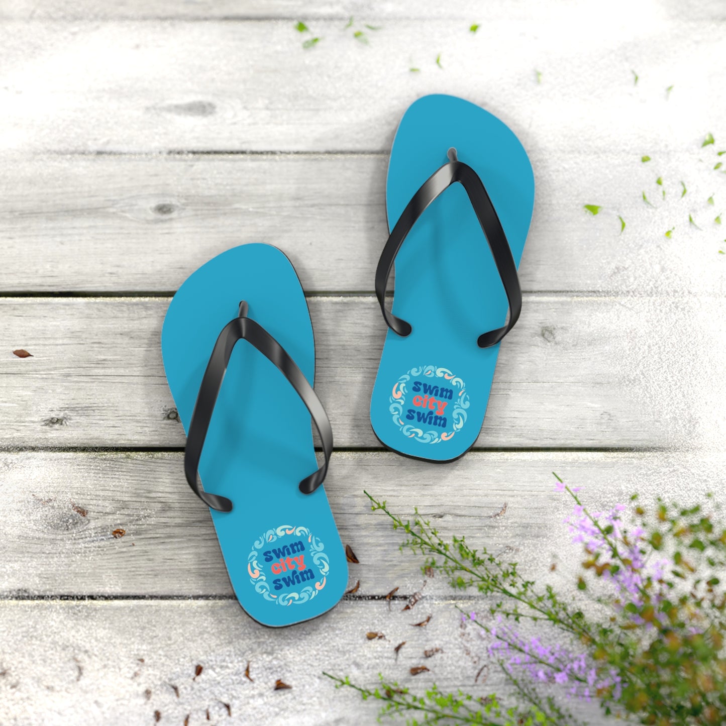 SwimCity Flip Flops - Turquoise