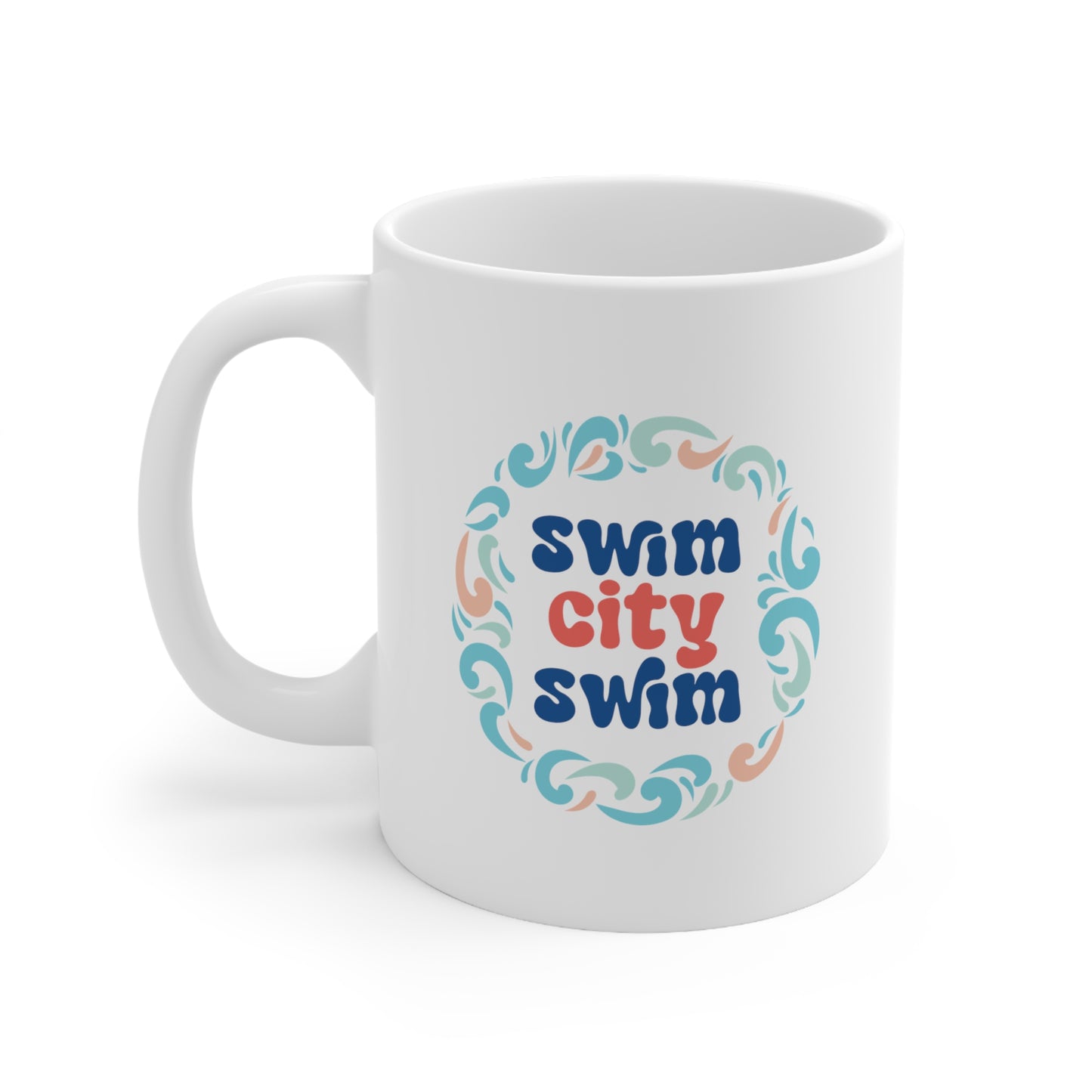 * SwimCity Ceramic Mug, 11oz *