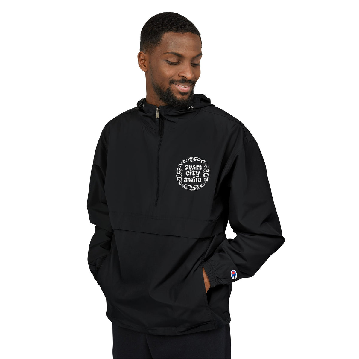 Lightweight Packable Anorak Jacket with Floral Design