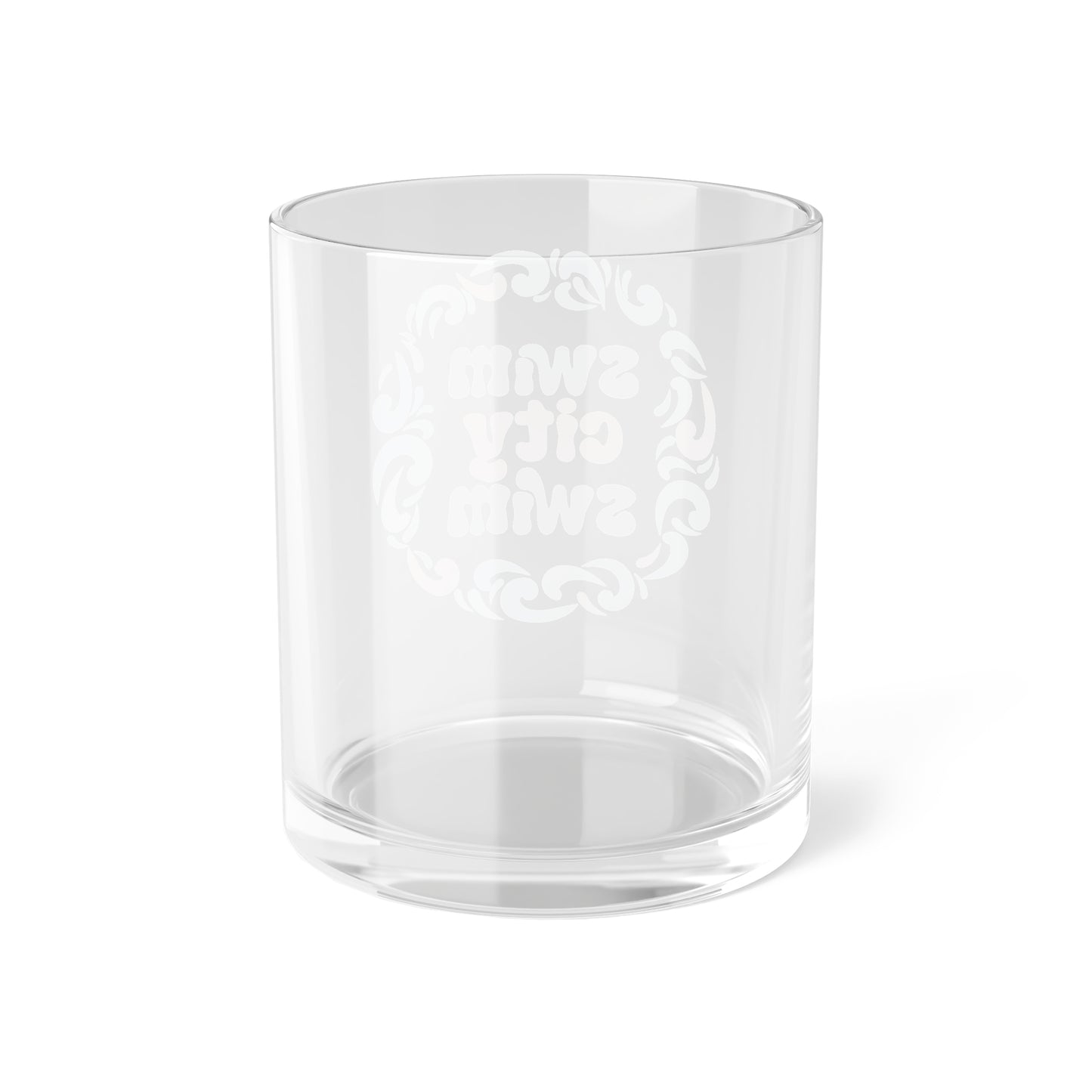 SwimCity Swim Logo Bar Glass