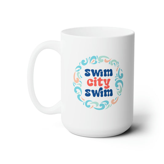 SwimCity Swim Ceramic Mug, 15oz