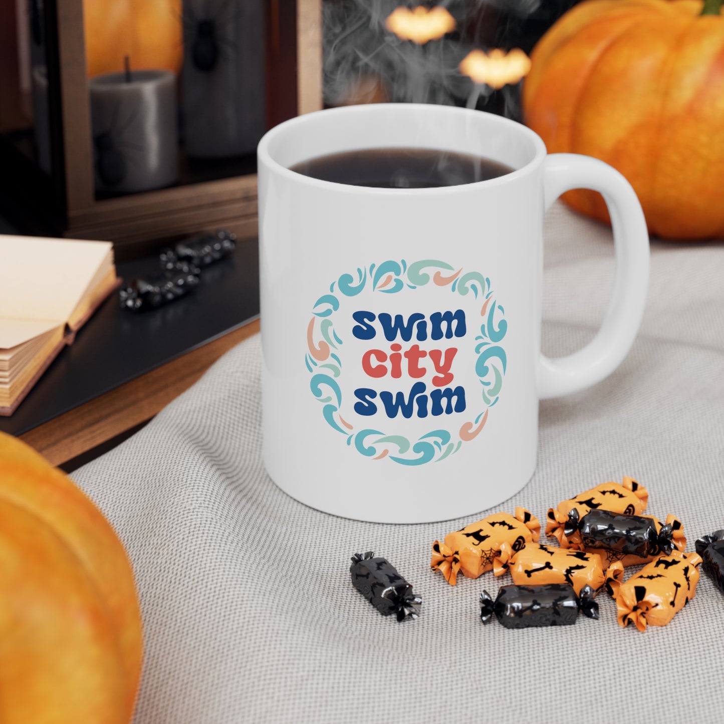 * SwimCity Ceramic Mug, 11oz *